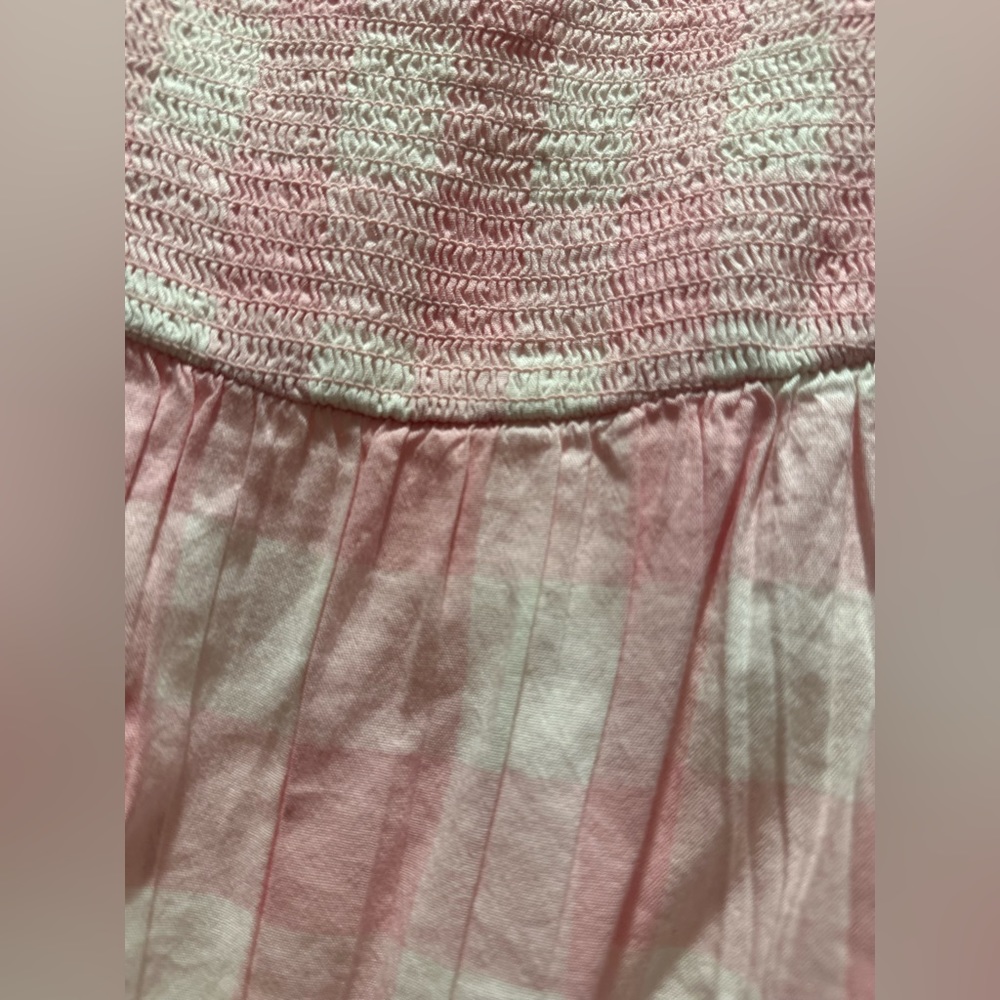 Old navy pink and white dress
